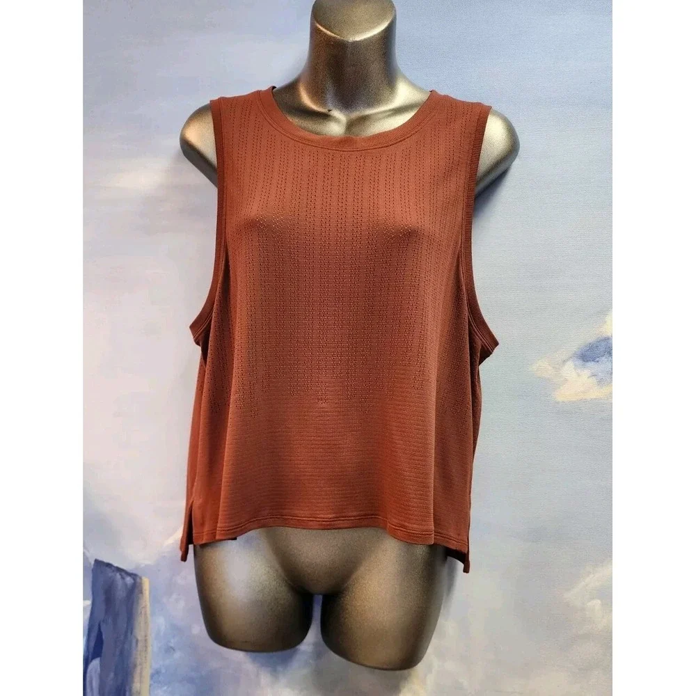 Lululemon SZ 12Train To Be Tank Brick  LW1CXAS